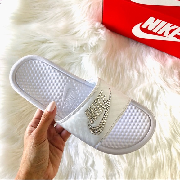 Swarovski® Nike Benassi Slide Sandal - Picture 8 of 10